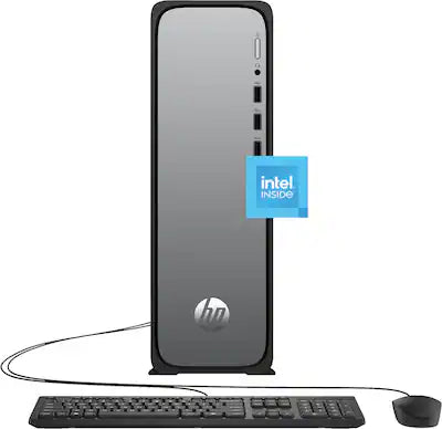 HP - OmniDesk Slim Desktop - Intel Processor 300 - 8GB DDR5 Memory - 256GB SSD