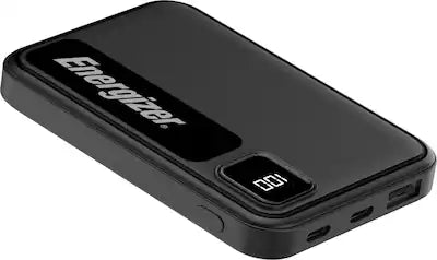 Energizer - MAX 5,000mAh 15W USB-C 3-Port Universal Portable Battery Charger/Power Bank w/ LCD screen for Smartphones & Accessories