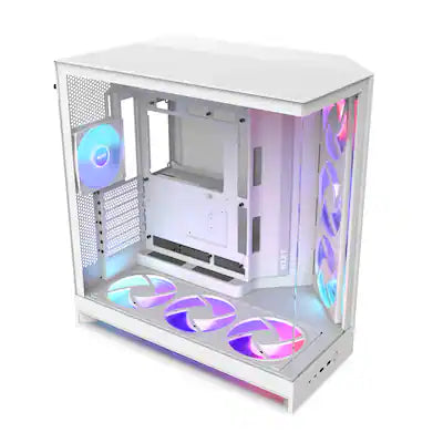 NZXT - H9 Flow+ RGB 2025 ATX Mid-Tower Dual-Chamber PC Case