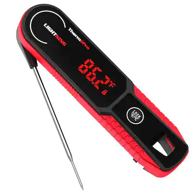 ThermoPro - Lightning 1s Read Time, Professional-Grade, Instant Read Meat Thermometer, with Auto-Rotating Display