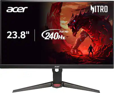 Acer - Nitro 23.8" IPS Full HD 240Hz Up to 0.5ms AMD FreeSync Premium Gaming Monitor with HDR10 (DisplayPort, 2 x HDMI)