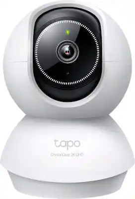 TP-Link - Tapo Pan-Tilt 360° Viewing Coverage, 2K Crystal-Clear Video, Home Security Camera - No Monthly Fees