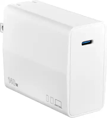 Insignia™ - 140W USB-C GaN Wall Charger for MacBook Pro, MacBook Air, iPads, Galaxy tablets, and other USB-C Laptops and Devices