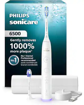Philips Sonicare - 6500 Electric Toothbrush - Next-Generation Sonicare Technology, 9 Brush Settings, Travel Case