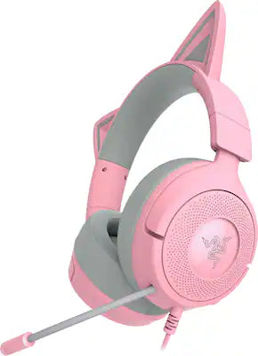 Razer - Kraken Kitty V3 X Wired Over-the-Ear Gaming Headset for PC, Mac, PlayStation, Nintendo Switch, Steam Deck, Mobile