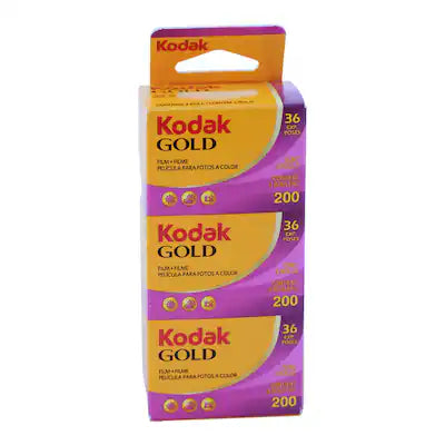 Kodak - GOLD 200 Color Negative Film (35mm Roll Film, 36 Exposures) - 3 Pack