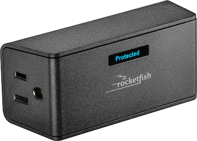 Rocketfish™ - 2-Outlet Wall Tap 1,500 Joules Surge Protector