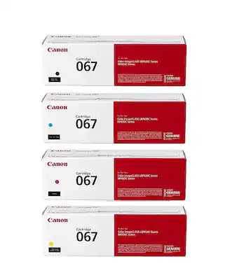 Canon - 067 4-Pack (CMYK) Set Toner Cartridges for Canon imageCLASS LBP632Cdw, LBP633Cdw, MF653Cdw, MF654Cdw, MF656Cdw