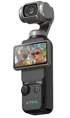 Xtra - Muse Pocket Camera w/ 1'' CMOS & 3-Axis Gimbal Stabilizer, 4K/120fps, Digital Camera for Vlogging, Face/Object Tracking