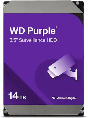 Western Digital - 14TB Purple Surveillance 3.5" SATAIII 512MB Internal Hard Drive HDD