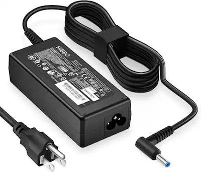 Core Tech - 65W / 45W Laptop Charger for HP – Smart Blue Tip Power Adapter, Fast Charging AC Adapter Compatible with HP Laptops