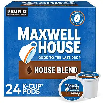 Maxwell House - House Blend Coffee Keurig K-Cup Pods, Medium Roast, 24/Box