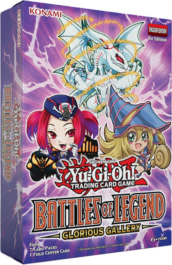 Konami - Yu-Gi-Oh! Battles of Legend Glorious Gallery 4Pk with Field Center Card