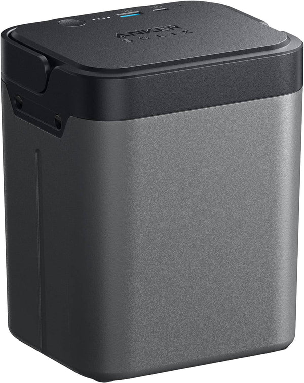 Anker - SOLIX Everfrost 2 Electric Cooler Removable Battery with 288 Wh,Refrigerator & Freezer, Recharged by AC/Car/Solar - Gray