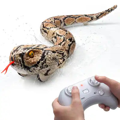 Veeniix - Amphibious Remote Control Rattlesnake Toy,Realistic Snake Toy with Rattle Sound for Pranks,Halloween Trick,Gift for Kids
