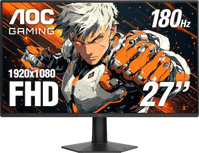 AOC - 27G50F2 27" IPS Panel, LED, FHD, G-Sync Compatible, 180hz Gaming Monitor