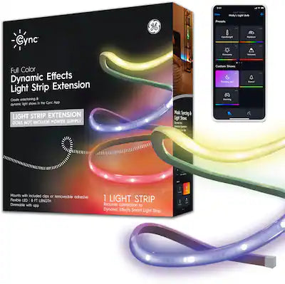 GE - Cync 8 Foot Indoor Smart LED Light Strip Extension (Power Supply Sold Separately) - EXTENSION ONLY