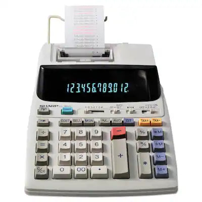 Sharp - EL1801V Print 2.1 Lines/Sec Two-Color Printing Calculator