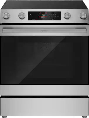 Bosch - 300 Series 30 in. Wide 5.8 Cu. Ft. Slide-In Electric Convection Range with 5 Elements