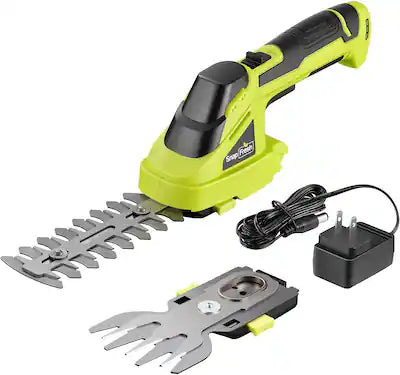 SnapFresh - 2 in 1 Cordless Grass Shear and Hedge Trimmer 7.2V Electric Lightweight Shrub Trimmer with Battery and Charger