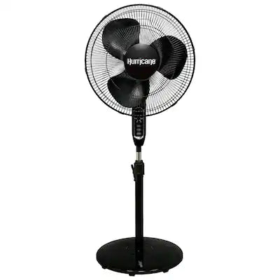 Hurricane - Supreme 16" 3 Speed Oscillating Stand Pedestal Fan with Remote