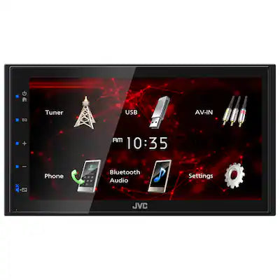 JVC - 6.8" Bluetooth Digital Media (DM) Receiver with Rear Camera Input and Parking Guidelines