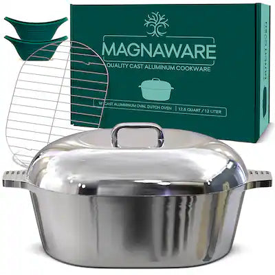 Magnaware - Oval Dutch Oven with Lid - 12.6 Quart (18 Inch)