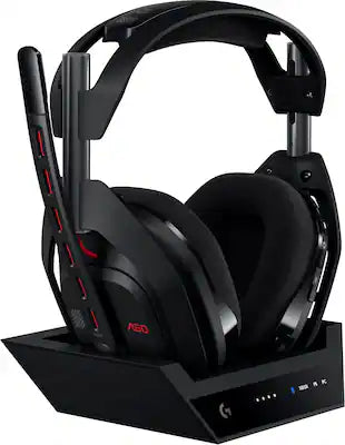 Logitech - A50 LIGHTSPEED Wireless Gaming Headset + Base Station (Gen 5) for Xbox, PlayStation 5, PC/Mac or Nintendo Switch