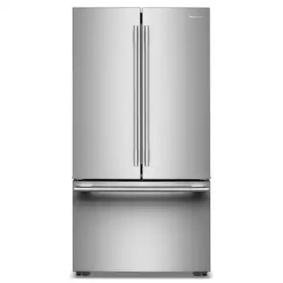KitchenAid - 36 in. Wide 24 cu. ft. French Door Counter-Depth Refrigerator with Interior Dispense