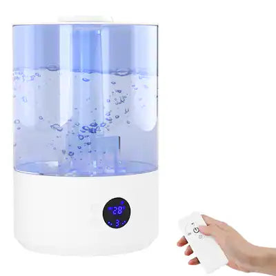 Topteng - 2.1Gal Large Capacity Cool Mist Humidifier with UV-C Sterilization,Ultra Quiet,Dual Mist Outlets & Remote for Large Room