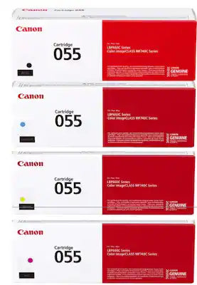 Canon - 055 Toner Cartridge Set, Standard Yield (BK,C,M,Y) for imageCLASS MF741, LBP664, MF743, MF745 etc