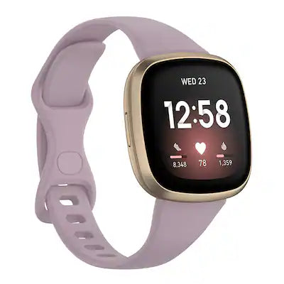 StrapsCo - Slim Active Strap Silicone Rubber Watch Band For Fitbit Sense 2 (Short-Medium)