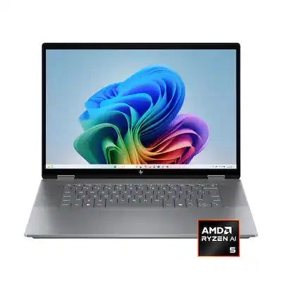 HP - OmniBook X Flip 2-in-1 - 16" 2K Touch-Screen Laptop - AMD Ryzen AI 5 340 2025 - 16GB Memory - 512GB SSD - Copilot+ PC