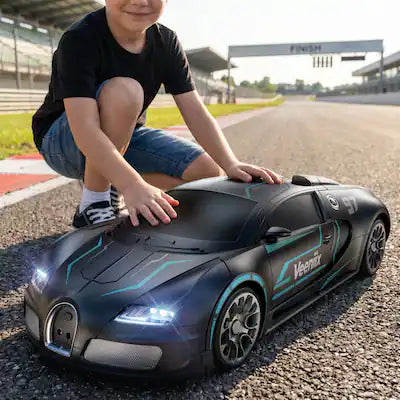 Veeniix - V991 Transform Remote Control Car, 1:10 Big Size,One-Key Deformation, Robot Toys Gifts for Boys and Girls