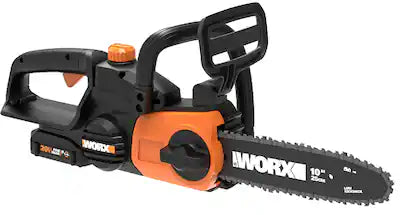 WORX - WG322 20V 10" Cordless Chainsaw with Auto-Tension (1 x 2.0 Ah Battery and 1 x Charger)