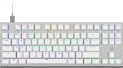 CORSAIR - K60 PRO TKL Wired Optical-Mechanical OPX Linear Switch Gaming Keyboard with per-key RGB Backlighting