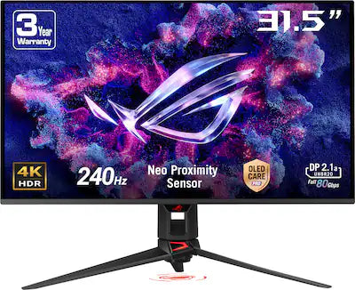 ASUS - ROG Strix 32" 4K OLED 240Hz 0.03ms Gaming Monitor with G-SYNC/FreeSync Premium Pro and HDR (DisplayPort, HDMI)
