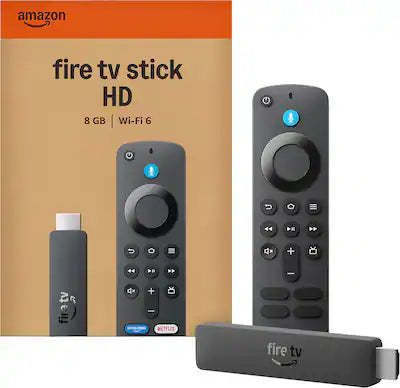 Amazon - Fire TV Stick 2nd Gen HD, free & live TV, Alexa Voice Remote, powered by the TV, effortless setup, 8 GB (2026)