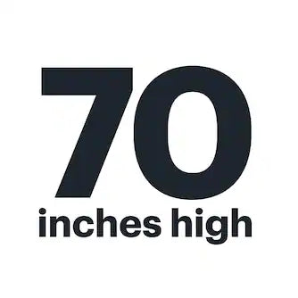 70" high and under