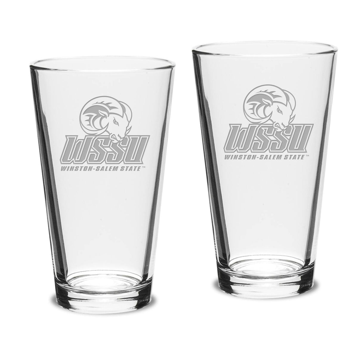 Jardine - Winston-Salem State Rams 2-Piece 16oz. Classic Pub Glass Set - Multicolor