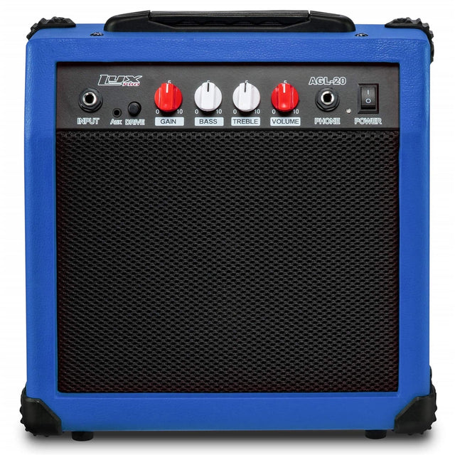 LUX PAD AGL-20 INPUT AUX DRIVE GAIN BASS TREBLE VOLUME PHONE POWER