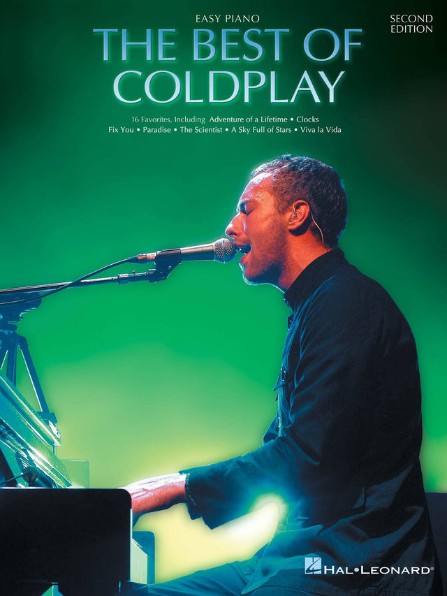 EASY PIANO  
SECOND EDITION  
THE BEST OF COLDPLAY  

16 Favorites, Including  
Adventure of a Lifetime • Clocks  
Fix You • Paradise • The Scientist  
A Sky Full of Stars • Viva la Vida  

HAL LEONARD