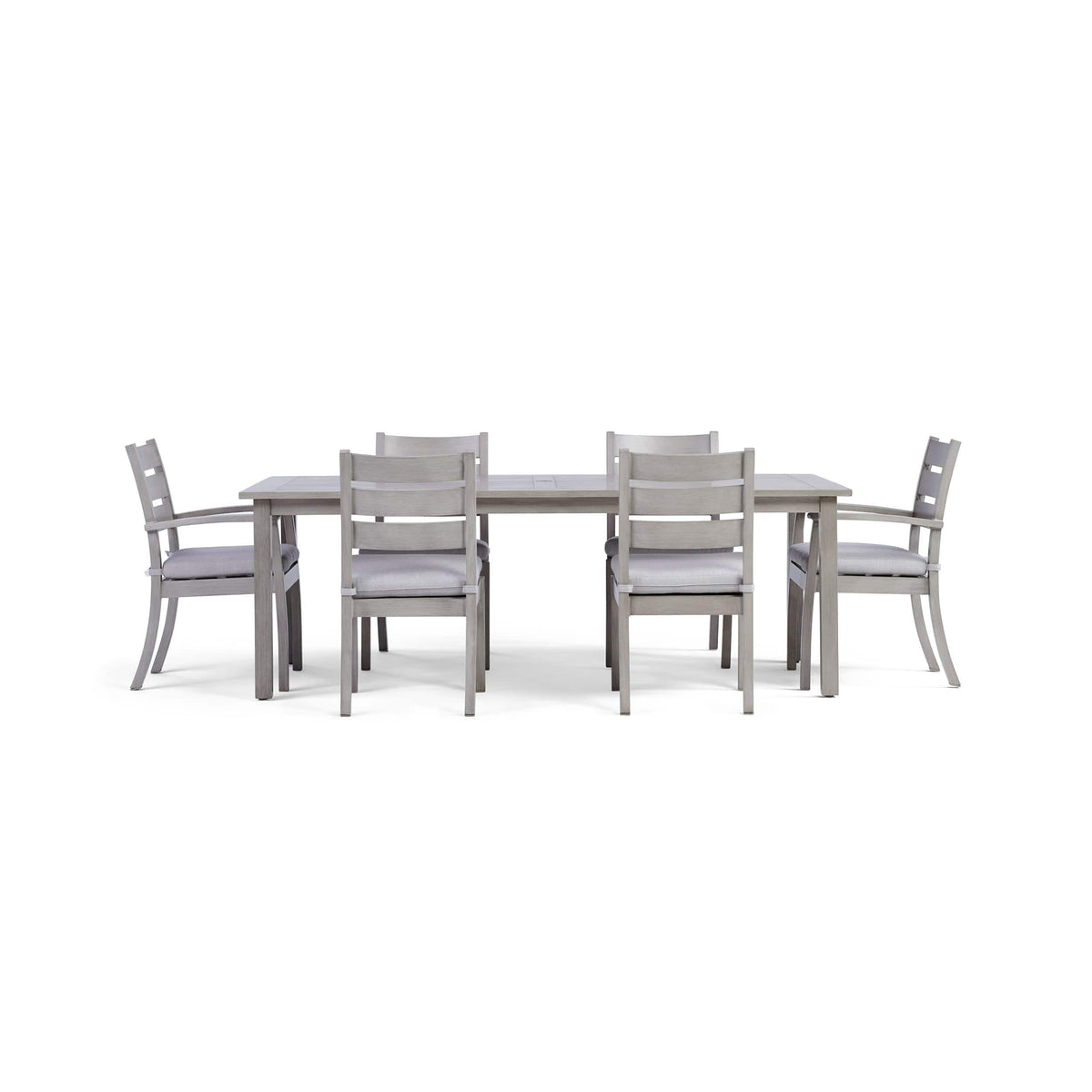 Yardbird® - Eden 7 Piece Rectangular Dining Set - Silver