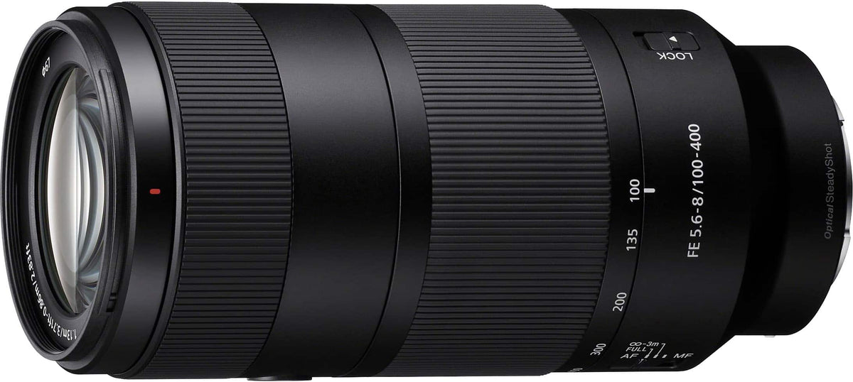 Sony - FE 100-400mm F5.6-8 OSS Telephoto Zoom Lens - Black