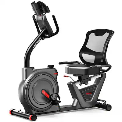 HARISON - Recumbent Exercise Bike for Home, 450 LB Capacity with Quiet Magnetic Resistance & LCD Monitor(BBB51AB)
