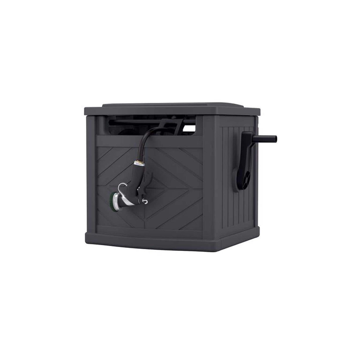 Suncast - 150 ft. Gray Free Standing Hideaway Hose Reel