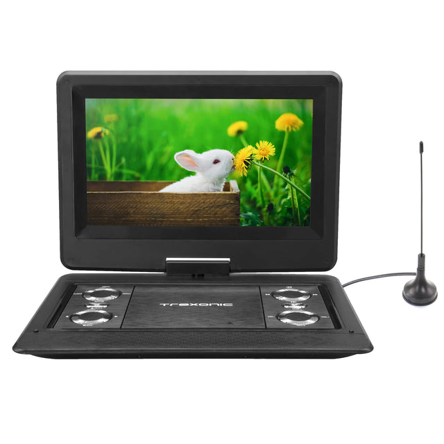 Front. Trexonic - Trexonic Portable TV+DVD Player with Color TFT LED Screen and USB/HD/AV Inputs - Black.