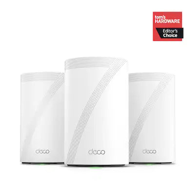 TP-Link - Deco 7 Pro BE11000 Tri-Band Wi-Fi 7 Whole Home Mesh Router System - Deco BE65 Pro (3-pack)