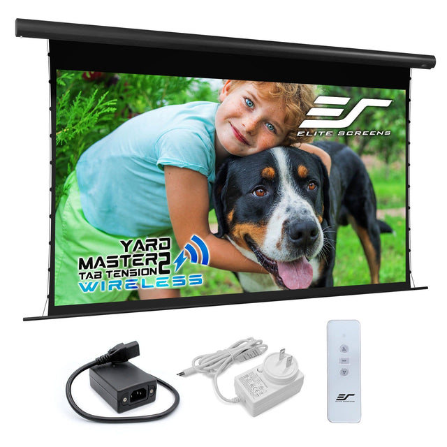 ELITE SCREENS

YARD MASTER2  
TAB TENSION  
WIRELESS