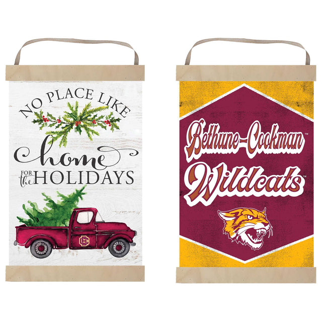 **Left Bag:**
- NO PLACE LIKE
- home
- FOR THE HOLIDAYS

**Right Bag:**
- Bethune-Cookman
- Wildcats